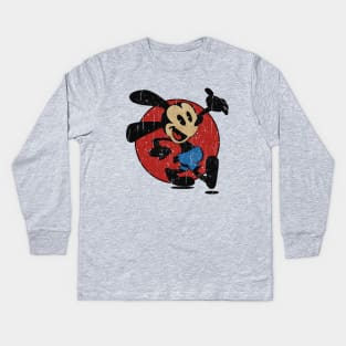 Vintage Oswald The Lucky Rabbit Keep Walking 1927 Kids Long Sleeve T-Shirt